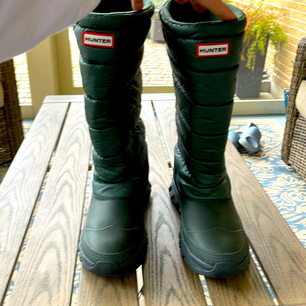Hunter Snow Boots - Olive Green